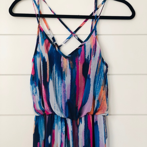 Strappy/ Sheer Maxi Dress - Picture 2 of 3